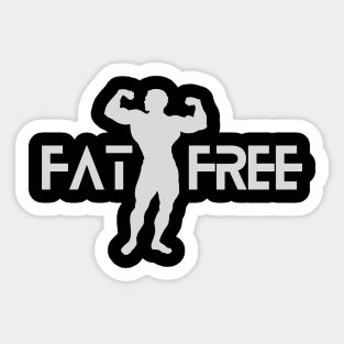 Fat Free Bodybuilder Sticker